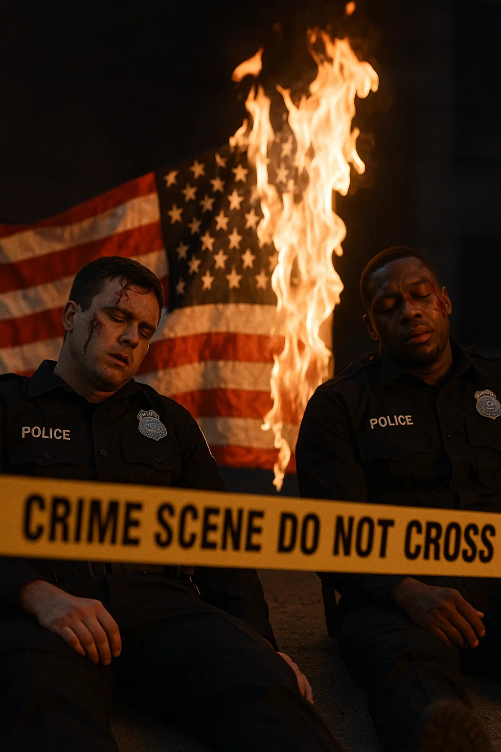 Police-Assulted-and-Flag-Burned.webp