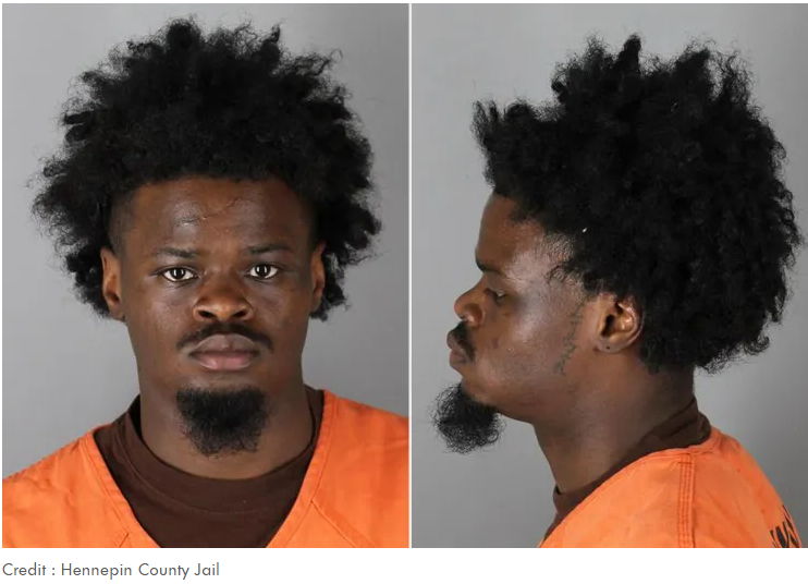Official booking photograph of Sincir Malik Porter, 21, charged with two counts of second-degree murder in the fatal stabbing of his roommate in Minneapolis.