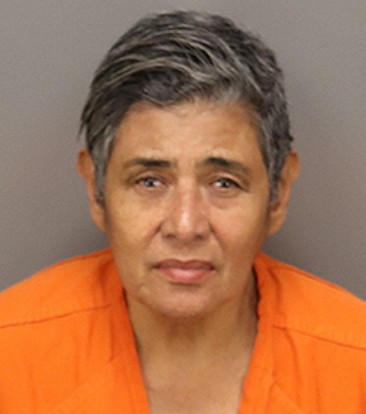 Booking photo of Angela Velasquez Taborda, charged with misdemeanor retail theft in Tampa after claiming demonic influence forced her to steal $121 in merchandise from Walmart.