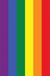 Rainbow Pride flag representing the Starbucks criminal mischief case
