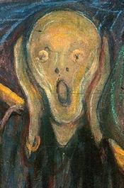 The Scream artwork representing the raw hog eating incident