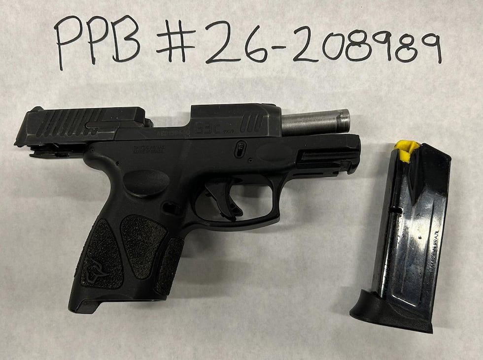 One of the guns seized by officers during a two-day mission