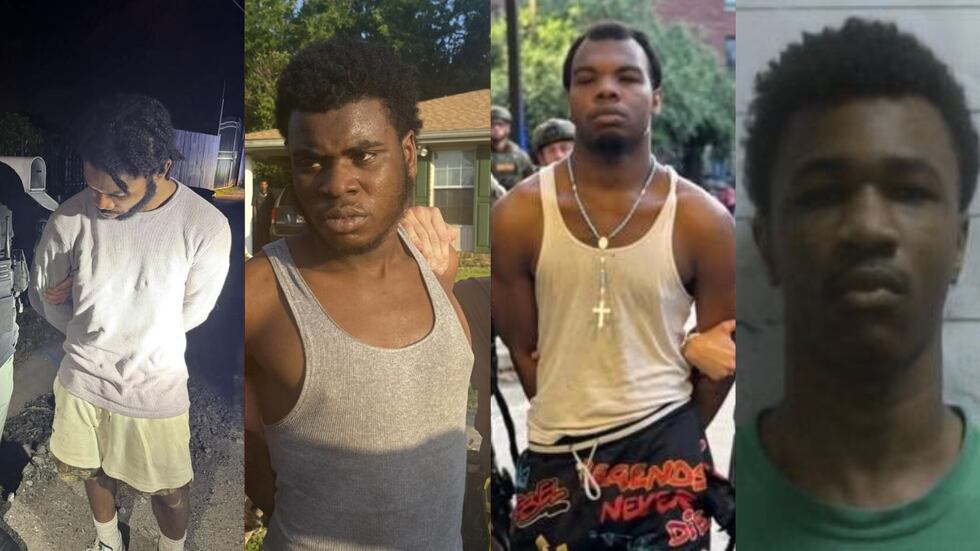 Dkenan Dennis, Gary Price, Corey Boyd and Kendall Myles were returned to the Orleans Justice...