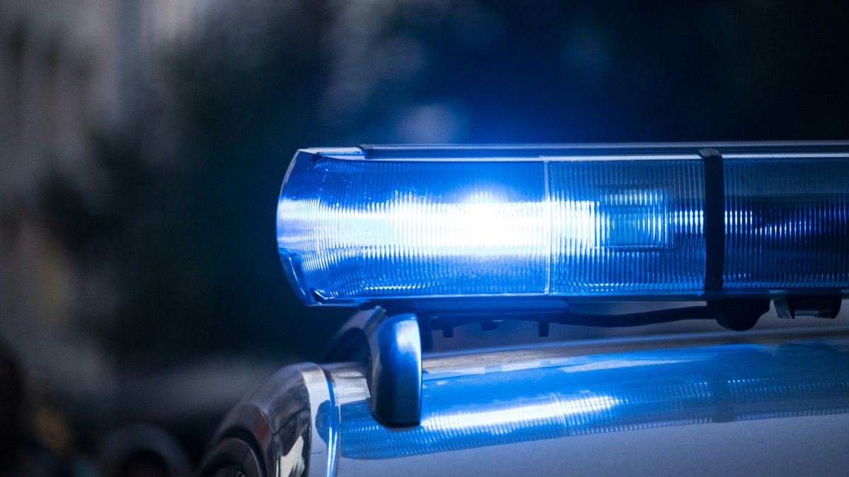 File photo of police car lights